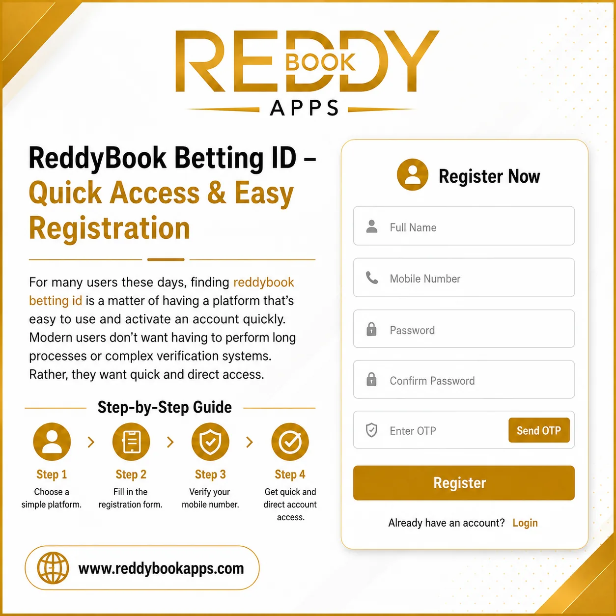Reddy Book Betting ID – Easy Registration & Quick Access