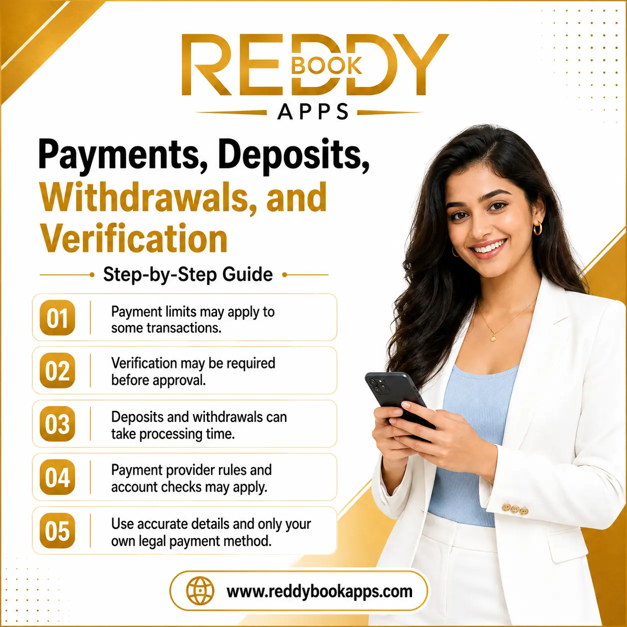 Payments, Deposits, Withdrawals and Verification